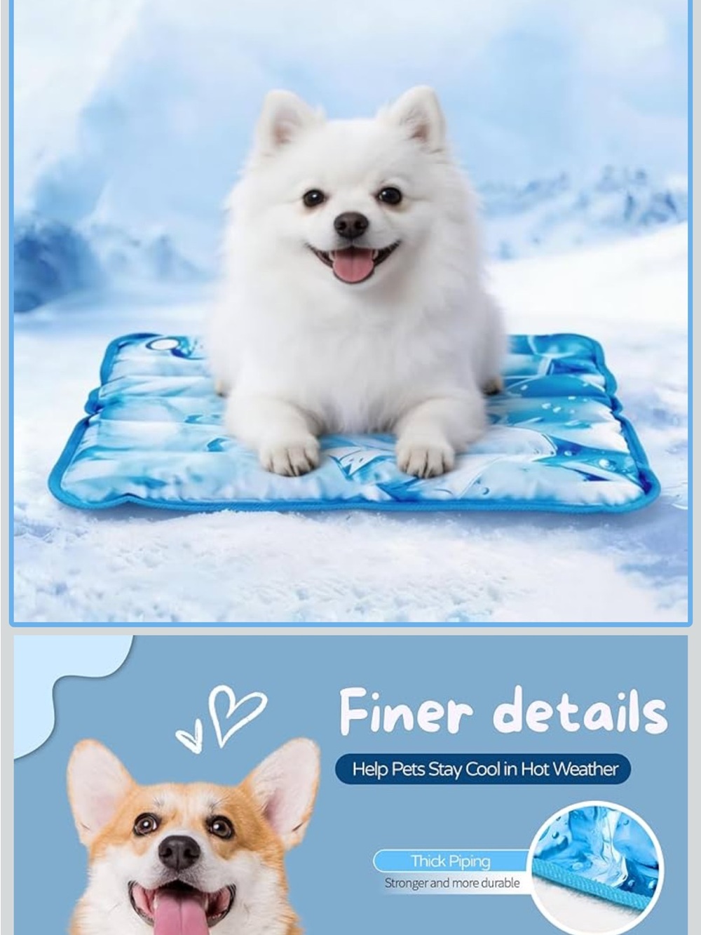 Cooling Pet Mat for Dogs - Blue